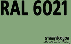 StreetKolor RAL 6021 Akril autófesték fényes vagy matt 1 liter + fixáló + hígító (RAL6021AKRYL)