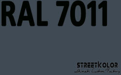 StreetKolor RAL 7011 Uretán autófesték fényes vagy matt 1 liter + fixáló + hígító (RAL7011)