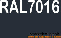 StreetKolor RAL 7016 Uretán autófesték fényes vagy matt 1 liter + fixáló + hígító (RAL7016)