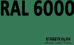 StreetKolor RAL 6000 Akril autófesték fényes vagy matt 1 liter + fixáló + hígító (RAL6000AKRYL)