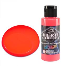 CreateX Colors Wicked W022 Fluoreszkáló Piros airbrush festék 60ml (Wicked) (W022.60)