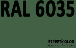 StreetKolor RAL 6035 Uretán autófesték fényes vagy matt 1 liter + fixáló + hígító (RAL6035)