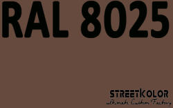StreetKolor RAL 8025 Uretán autófesték fényes vagy matt 1 liter + fixáló + hígító (RAL8025)