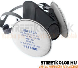 3M félálarc 6100, S méret, por előszűrő 2125, P2 kategória (6100K2125)