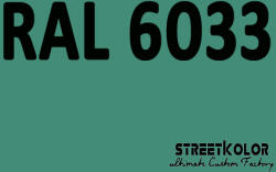StreetKolor RAL 6033 Akril autófesték fényes vagy matt 1 liter + fixáló + hígító (RAL6033AKRYL)