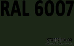 StreetKolor RAL 6007 Uretán autófesték fényes vagy matt 1 liter + fixáló + hígító (RAL6007)