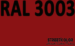 StreetKolor RAL 3003 Uretán autófesték fényes vagy matt 1 liter + fixáló + hígító (RAL3003)