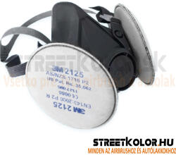 3M félálarc 6300, L méret, por előszűrő 2125, P2 kategória (6300K2125)