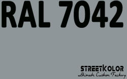 StreetKolor RAL 7042 Uretán autófesték fényes vagy matt 1 liter + fixáló + hígító (RAL7042)