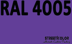 StreetKolor RAL 4005 Uretán autófesték fényes vagy matt 1 liter + fixáló + hígító (RAL4005)
