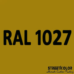 StreetKolor RAL 1027 Akril autófesték fényes vagy matt 1 liter + fixáló + hígító () (RAL1027AKRYL)