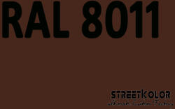 StreetKolor RAL 8011 Akril autófesték, fényes vagy matt 1 liter + fixáló + hígító (RAL8011AKRYL)