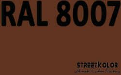 StreetKolor RAL 8007 Uretán autófesték fényes vagy matt 1 liter + fixáló + hígító (RAL8007)