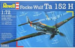 Revell Focke Wulf Ta152H Model Set repülőgép 1: 72, 39 részes (REVELLMODEL-72-03981)