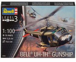 Revell Bell UH-1H Gunship Model Set helikopter 1: 100, 70 részes () (REVELLMODEL-100-04983)