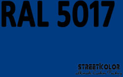 StreetKolor RAL 5017 Akril autófesték fényes vagy matt 1 liter + fixáló + hígító (RAL5017AKRYL)