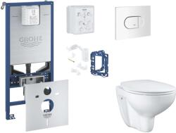 GROHE Rapid SLX - Set pentru montare încastrată, toaletă, capac SoftClose și clapetă Arena Cosmopolitan, alb alpin SANI11BB3135 (SANI11BB3135)