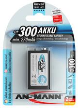 ANSMANN Ni-MH 9V/6LR61 300mAh akkumulátor (5035453) (5035453)