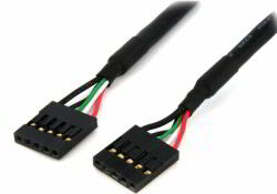 StarTech - 60 cm-es belső 5 tűs USB IDC alaplap fejléc kábel F/F - USBINT5PIN24 (USBINT5PIN24)