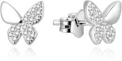 Beneto Cercei fermecători din argint cu pietre de zircon Fluturi AGUP2057