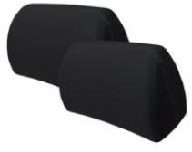  Fejtámla huzat párban, fekete (CM86384)