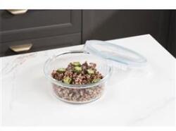 TOO KT-89 üveg 650 ml-es kerek ételtároló csatolható műanyag tetővel (KT-89) (KT-89)