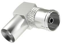 Hama Адаптер за антена, коаксиален 90°, мъжко - женско (hama-205202) - megamag