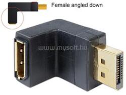 Delock Displayport apa > Displayport anya adapter, lefelé forgatott (DL65382) (DL65382)