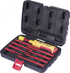 TOOLCRAFT 0.5-3 Nm Forgatónyomatékos csavarhúzó készlet 9 részes VDE, Villanyszerelő (TO-9991038) (TO-9991038)