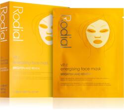 Rodial Vit C Energising Face Mask szövet arcmaszk az arcbőr élénkítésére és vitalitásáért C vitamin 4 x 20 ml