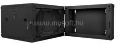 Lanberg 19" kétrészes fali rack szekrény 6U/600X600 lapraszerelt (fekete) (WF02-6606-10B) (WF02-6606-10B)