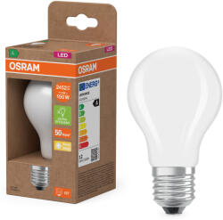 OSRAM E27 LED 11, 6W, 2452 lm, 2700 K, melegfehér, opál üveg-150 W normál izzó helyett - Superstar+ Classic A (4058075839182)