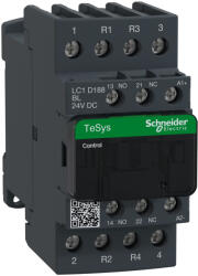 Schneider Electric TeSys D - LC1D188BL - Kisfogy. DC mágneskapcsoló, 32A (AC1) , csavaros csatlakozás 2Z+2NY pólus (LC1D188BL)