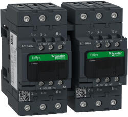 Schneider Electric TeSys D - LC2D40AB7 - 3 pólusú irányváltós mágneskapcsoló Everlink (AC3, 400V 40A) , tek. 24V AC 50/60Hz (LC2D40AB7)