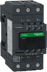 Schneider Electric TeSys D - LC1D40AB7 - 3pólusú Everlink mágneskapcsoló (AC3, 400V 40A) , tek. 24V AC 50/60Hz (LC1D40AB7)