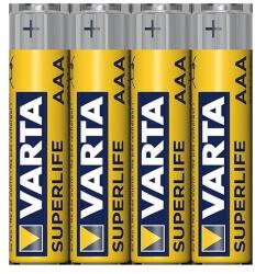 VARTA 4 db cink-klorid elem készlet, Varta 2003101304, SUPERLIFE AAA 1.5V VA0151 (2003101304)