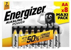 Energizer Power alkáli ceruza elem AA B8 - 8db/bliszter (ENE-EPAAB8) - megatool