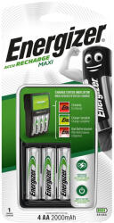 Energizer elemtöltő Quattro Maxi + 4db 2000mAh AA (ENE-TEQM-MAXI-2000) - megatool