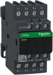 Schneider Electric TeSys D - LC1DT40U7 - AC mágneskapcsoló, 40A (AC1) , csavaros csatlakozású, 4Z pólus (LC1DT40U7)
