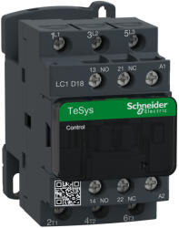 Schneider Electric TeSys D - LC1D18T7 - AC mágneskapcsoló, 7, 5kW/18A (400V, AC3) , csavaros csatlakozás, 1Z+1NY (LC1D18T7)