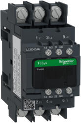 Schneider Electric TeSys D - LC1D40A6B7 - 3pólusú mágneskapcsoló sarus (AC3, 400V 40A) , tek. 24V AC 50/60Hz (LC1D40A6B7)