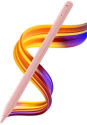 Techsuit - Stylus Toll (AC10SH) - iPad-hez, Bluetooth, Type-C, 125mAh, tenyér-elutasítás, cserélhető Apple tollhegy - Vintage rózsa