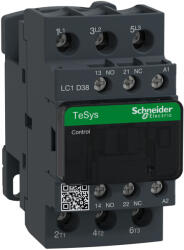 Schneider Electric TeSys D - LC1D38D5 - LC1D AC mágneskapcsoló, 18, 5kW/38A (400V, AC3) , csavaros csatlakozás, 1Z+1NY, 42VAC tekercsfeszültség, 50Hz (LC1D38D5)