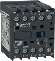 Schneider Electric TeSys K - LP1K06015BD - Mágneskapcsoló 2, 2kW 6A 24VDC (LP1K06015BD)