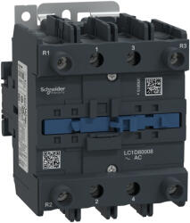 Schneider Electric TeSys D - LC1D80008E7 - AC mágneskapcsoló, 125A (AC1) , csavaros csatlakozású, 2Z+2NY pólus (LC1D80008E7)