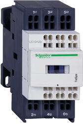 Schneider Electric TeSys D - LC1D253F7 - AC mágneskapcsoló, 11kW/25A (400V, AC3), rugós csatlakozás, 1Z+1NY (LC1D253F7)