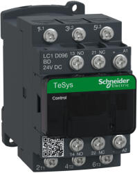 Schneider Electric TeSys D - LC1D096BD - Mágneskapcsoló, 9A, 24VDC, sarus (LC1D096BD)