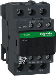 Schneider Electric TeSys D - LC1D25Q7 - AC mágneskapcsoló, 11kW/25A (400V, AC3) , csavaros csatlakozás, 1Z+1NY (LC1D25Q7)