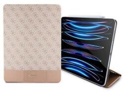 CG Mobile Guess stripe allover tabletvédő álló, eco bőr hatású, flip, oldalra nyíló, trifold, asztali tartó, rózsaszín, kompatibilis: Apple IPAD Pro 12.9, 2017, / IPAD Pro 12.9, 2022, / IPAD Pro 12.9, 2021 (GUF