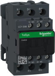 Schneider Electric TeSys D - LC1D38M7 - AC mágneskapcsoló, 18, 5kW/38A (400V, AC3) , csavaros csatlakozás, 1Z+1NY (LC1D38M7)